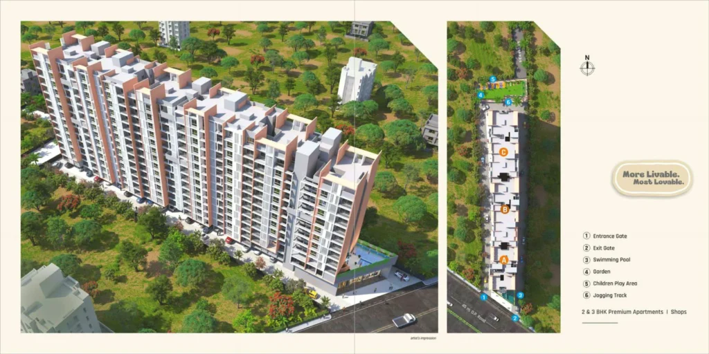 RKL Aarika Towers premium 2 and 3 BHK apartments.best luxury 2 BHK 3 BHK Pune cheapest premium apartment